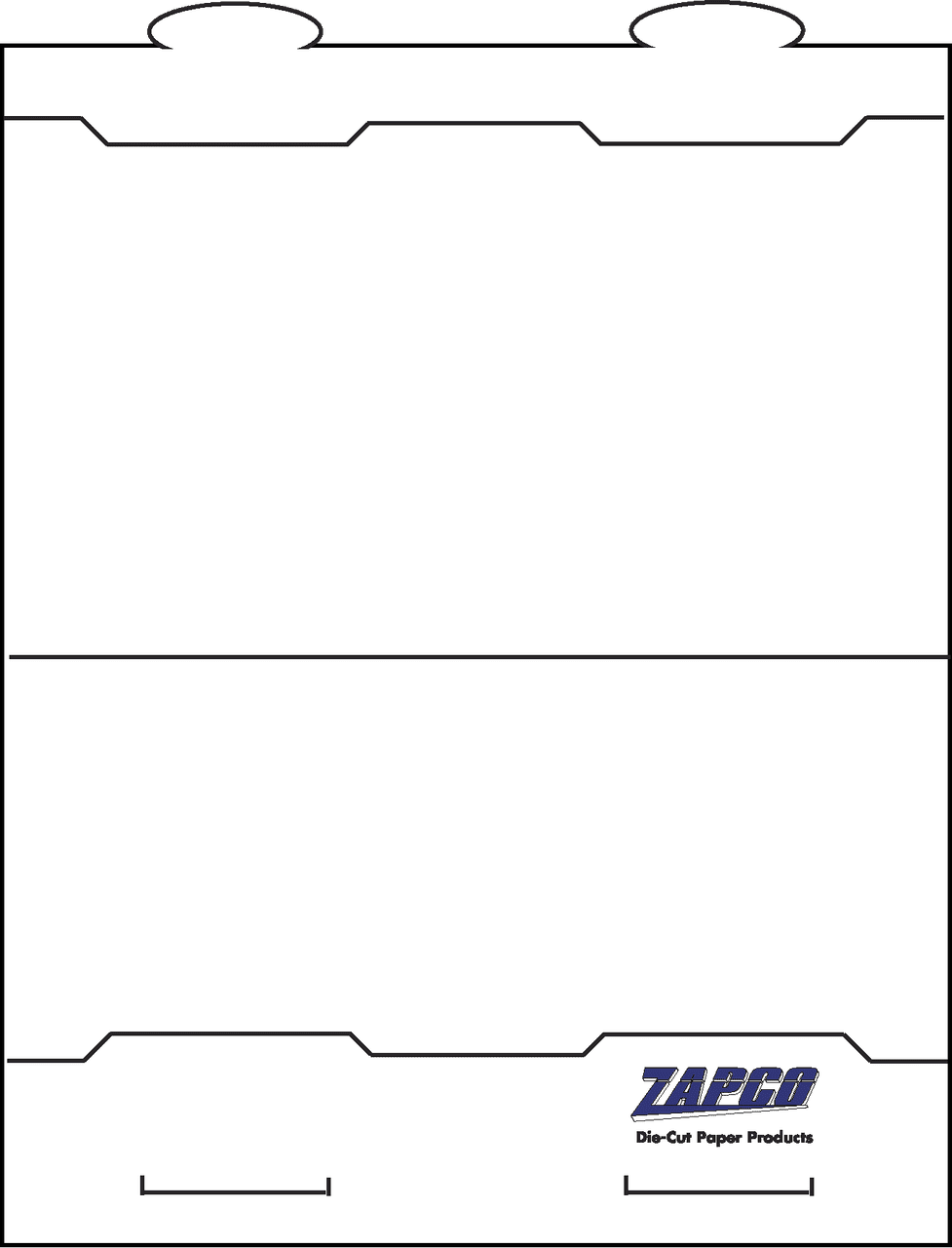 Item 305: 1-Up 3 3/4" x 8 1/2" OR 2-Up 3 3/4" x 4 1/4" Table Tent 8 1/2" x 11" Sheet