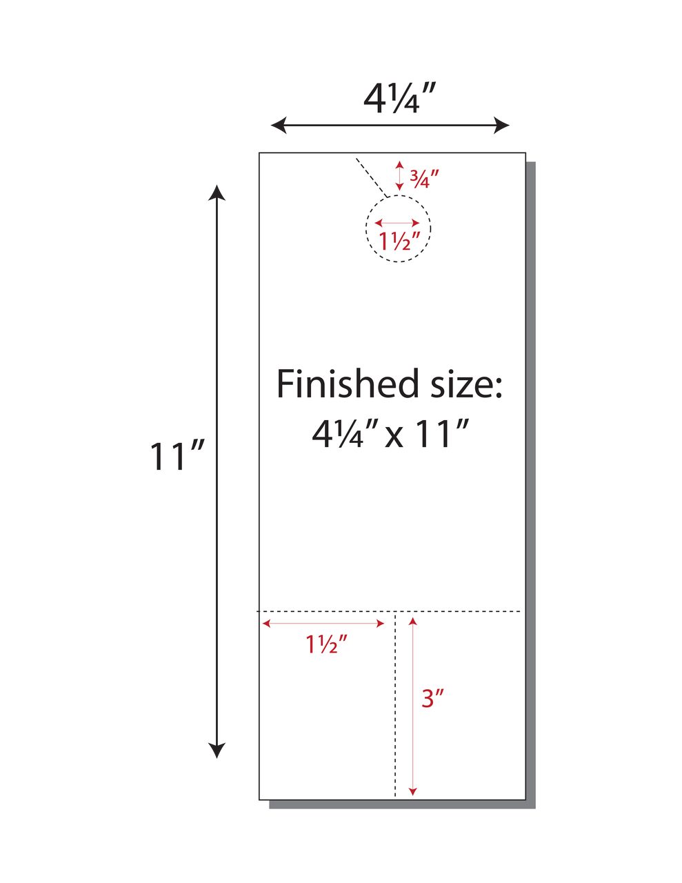 Item 241: 2-up 4 1/4" x 11" Door Hanger with Coupons 8 1/2" x 11" Sheet(250 Sheets)