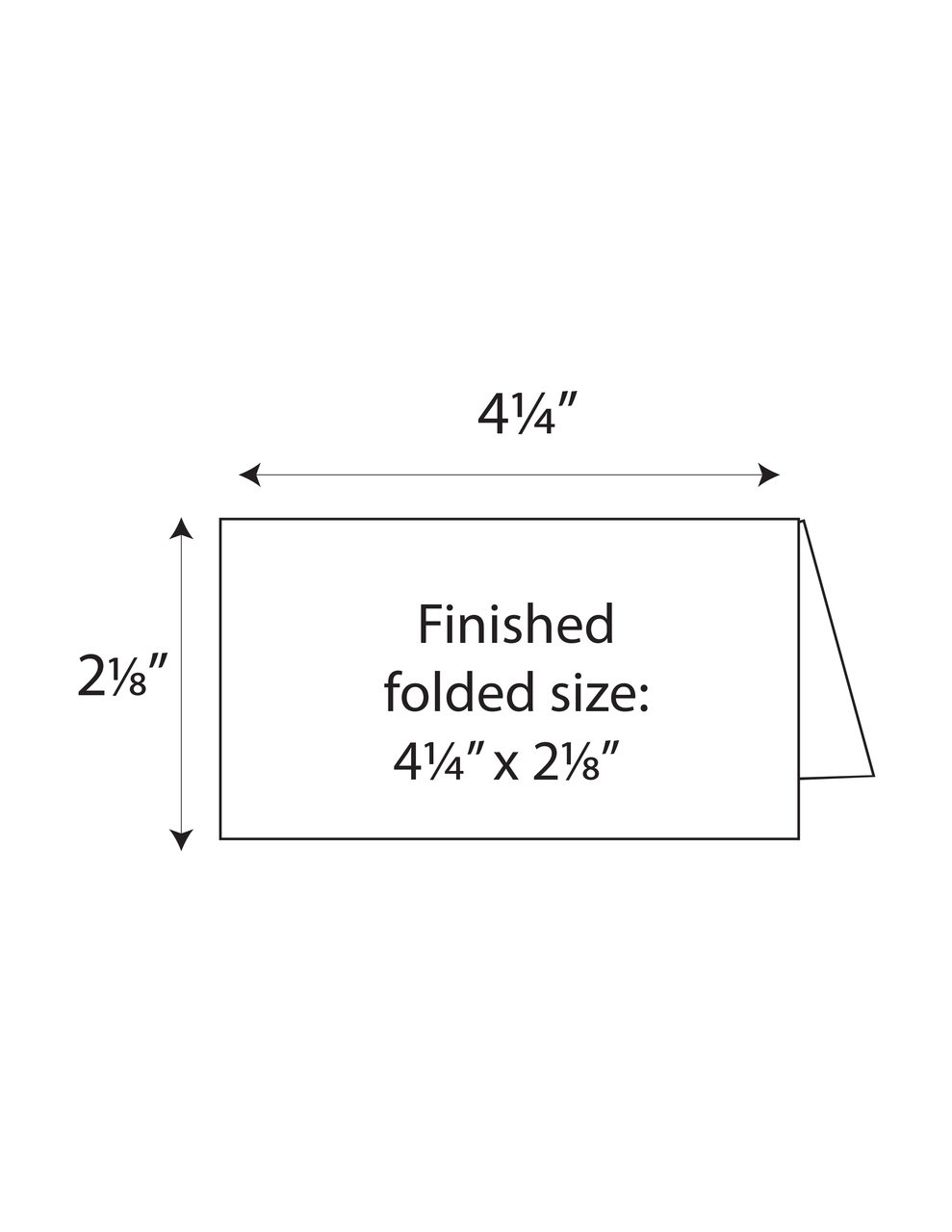 Item 310: 4-Up 2 1/8" x 4 1/4" Place Card 8 1/2" x 11" Sheet(250 Sheets)