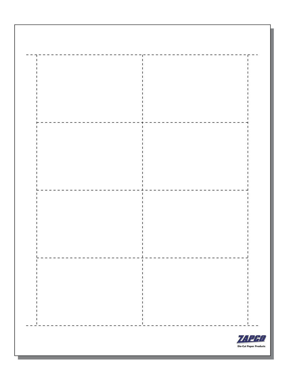 Item 611: 8-Up 2 1/4" x 3 1/2" Name Badge Insert 8 1/2" x 11" Sheet(250 Sheets)
