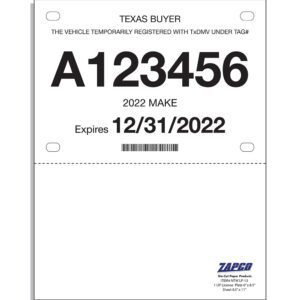Item NTW-LP13: 6" x 8.5" License Plate - 8.5" x 11" Sheet 250 Sheets (OHIO DESIGN)