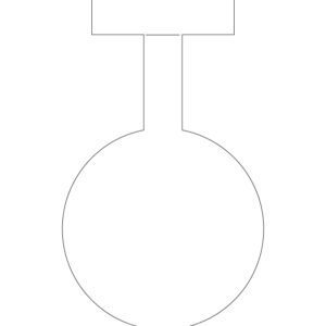 Item SD1 1-up Circle Shelf Dangler 8 1/2" x 11" Sheet (250 Sheets)