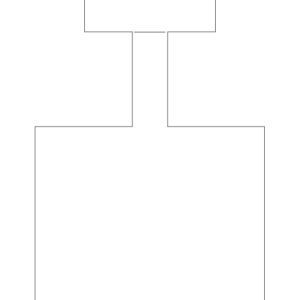 Item SD3 1-up Rectangle Shelf Dangler 8 1/2" x 11" Sheet (250 Sheets)